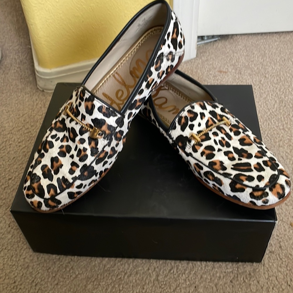 Leopard print loafers